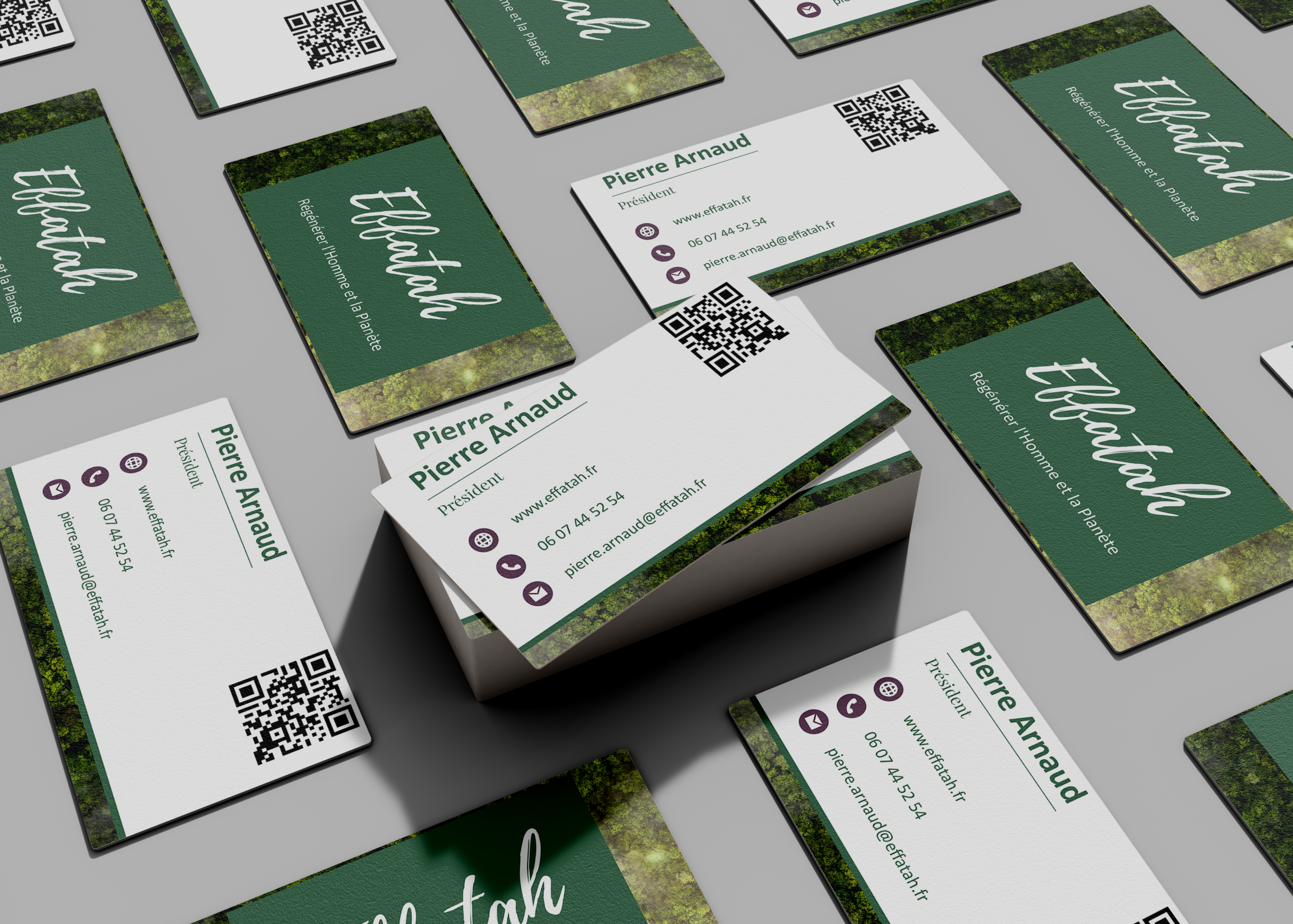 Projets professionnels mochup carte de visite